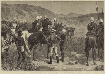 Zulu-krigen, på jagt efter Cetewayo, er de zuluer der